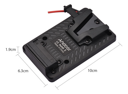 Adaptador De Batería V Lock, Placa De Repuesto Para Mochila