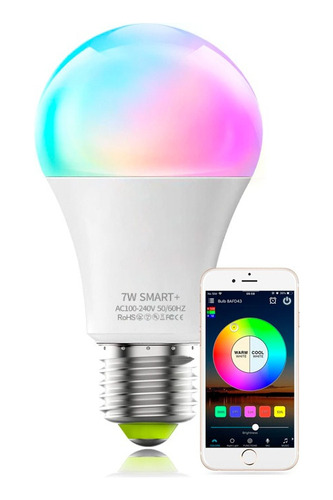 Magiclight Foco Inteligente Smart Multicolor Rgb Led 7w 1pcs