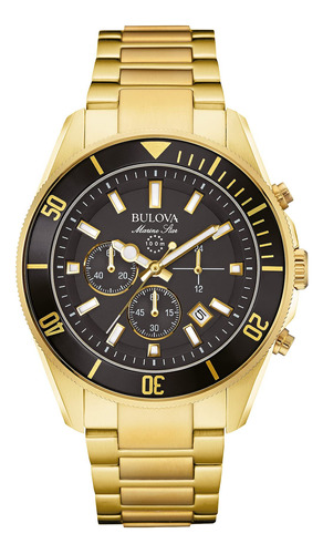 Bulova 98b250 Reloj Analógico De Cuarzo De Dos Tonos Para .