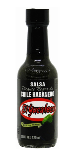 Salsa Picante Negra Chile Habanero X120 Gr - El Yucateco