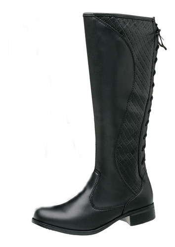 Kit 2 Pares Bota Feminina Montaria Cano Longo Coturno Curto