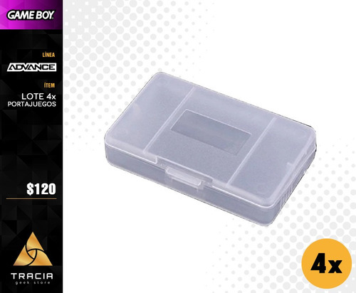[ 4x Portajuegos Gba ] Estuche Game Boy Advance Case Tracia