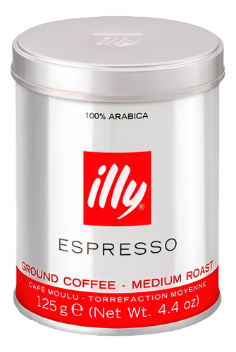 Pack X3 Café Illy Molido Espresso Clásico Blend 125 Gr