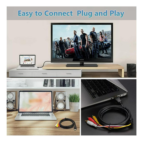 Cable Hdmi A Rca De Snlrntin, Cable Hdmi Macho De 1080p A 3-