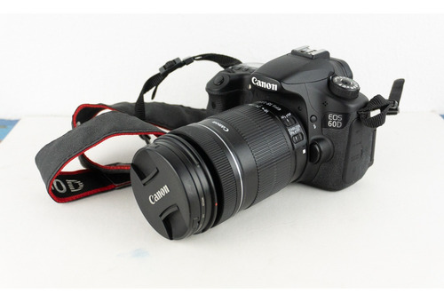  Canon Eos 60d Dslr Color Negro + Lentes 55-250mm Y 18-135mm