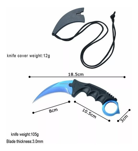 Cuchillo Combate Damask Csgo Karambit Tactico Counter Strike