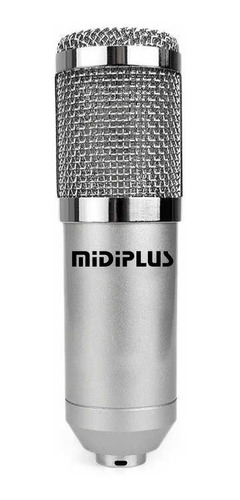 Imagen 1 de 2 de Micrófono Midiplus BM-800 condensador  unidireccional y supercardioide gris