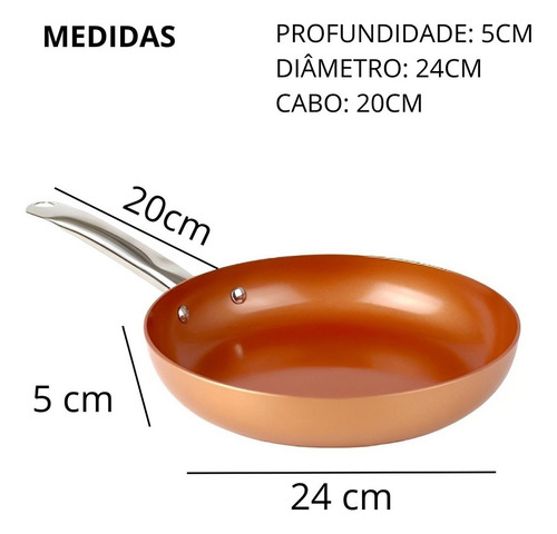 Frigideira Antiaderente Maxchef Não Gruda Sem Óleo Cerâmica