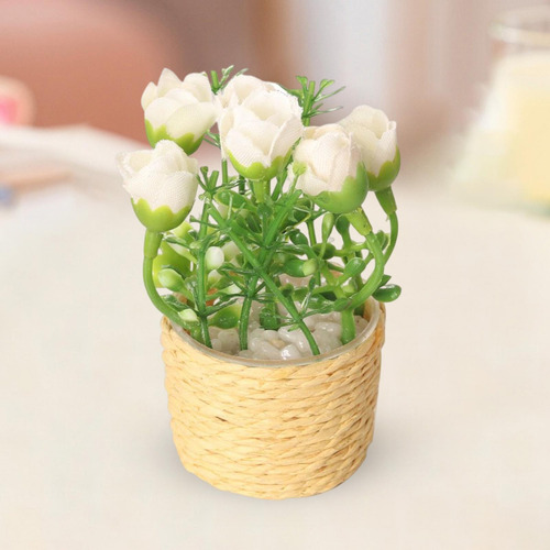 Mini Casa De Muñecas Flor Paisaje Estático Modelo /6 Para