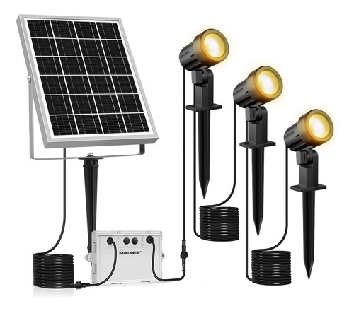 3 En1 Lamparas Solar Para Jardin Exteriores Foco Impermeable