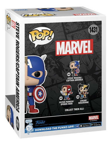 Split Cap America Con Steve Rogers #1431 Funko Pop! Marvel