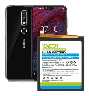 Batería @ Nokia 7.1 / 5.1 Plus / 6.1 Plus He342 Marca Deji