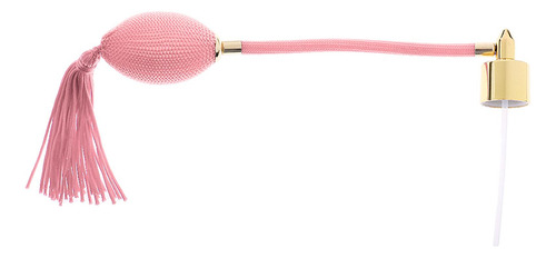 Tubo De Frasco De Perfume Vintage Com Bulbo Rosa Rosa