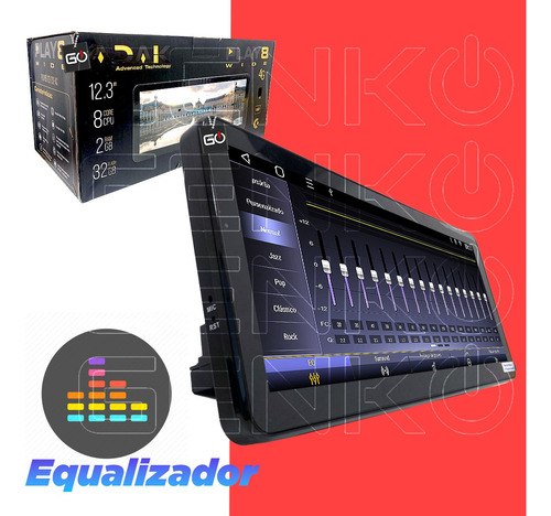Multimidia Wide 12.3p Carplay Hrv 2022 À 2025 C/ Tv Digital
