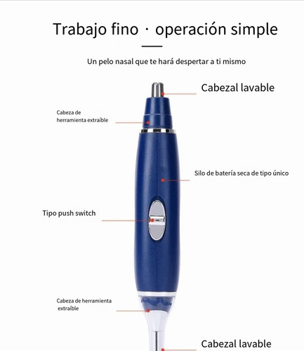 Rasuradora Barba Cortadora Vello Nariz Oreja Y Ceja Trimmer2