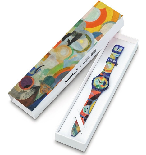 Imagen 6 de 9 de Reloj Swatch Pompidou Gz712 Carousel, By Robert Delaunay