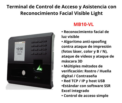 Imagen 2 de 5 de Lector Biometrico De Huellas