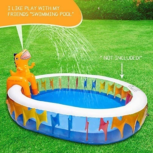 Aspersor De Dinosaurio Para Juguetes Inflables De Piscina 