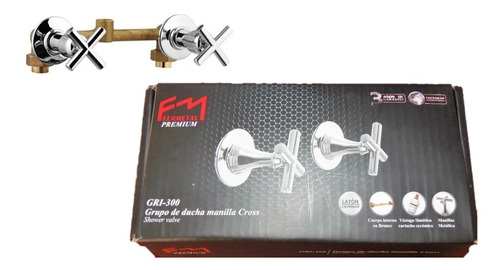 Grupo De Ducha Manilla Cross Fermetal Premium Gri-300