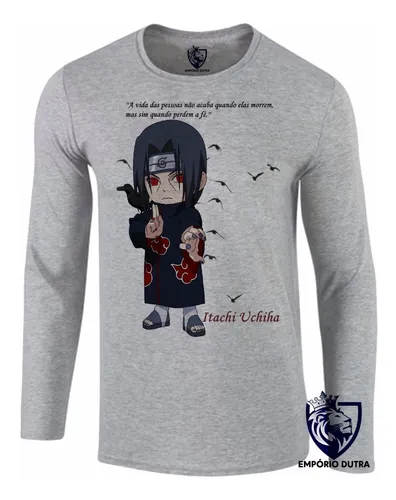 Emporio Dutra - Blusa Feminina Mangá Naruto Sasuke Uchiha pequeno