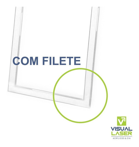 Display Porta Folha Acrílico A5 15x21cm Parede Com Fita