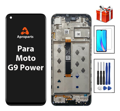 Pantalla Compatible Con Motorola G9 Power Con Marco