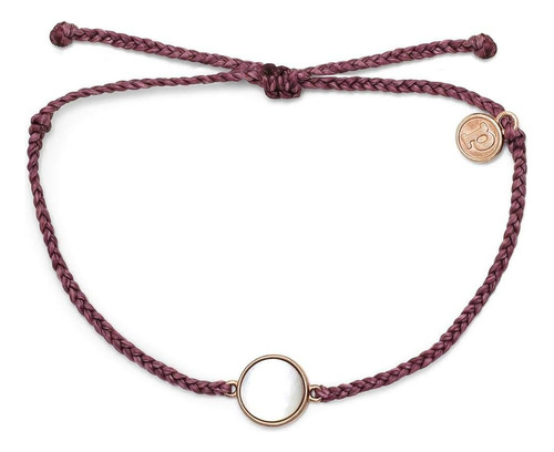 Pulsera De Nácar En Oro Rosa Pura Vida - Banda Ajustable, 10