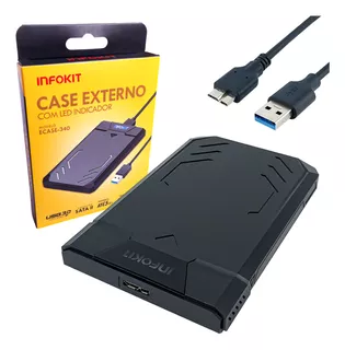 Case Hd Ou Ssd Externo Sata 2.5 Usb 3.0 Notebook Pc Xbox Ps4