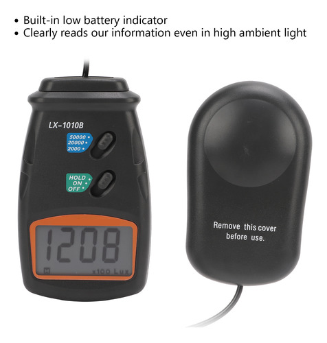 Medidor De Iluminancia Digital Lx1010b Led Multifunción Para