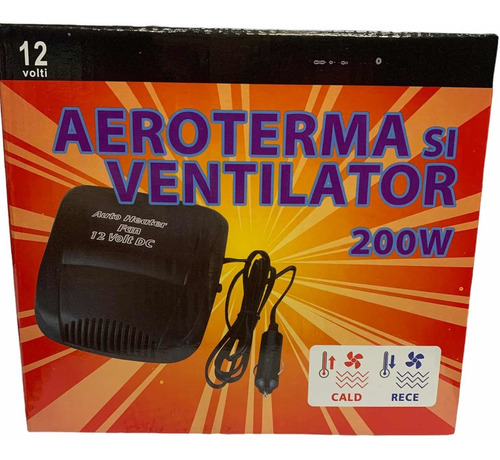 Calentador Calefactor Caliente/ventilador Frío 200w 12 V