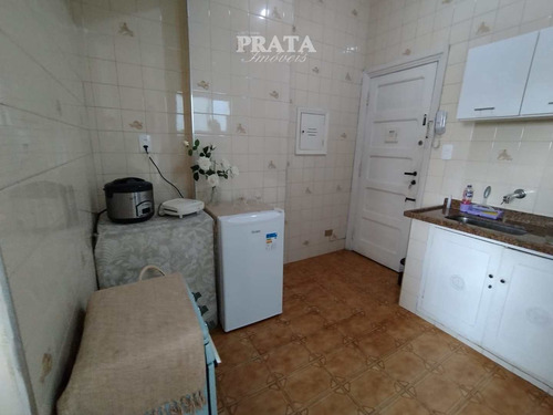 Imagem 10 de 13 de Centro São Vicente Elevador Kitnet Prox Praia Sem Garagem - V400663