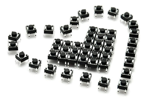 10 X Push Button Boton Pulsador Tact Switch 12x12x11