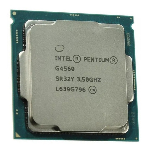 Procesador gamer Intel Pentium G4560 BX80677G4560 de 2 núcleos y  3.5GHz de frecuencia con gráfica integrada