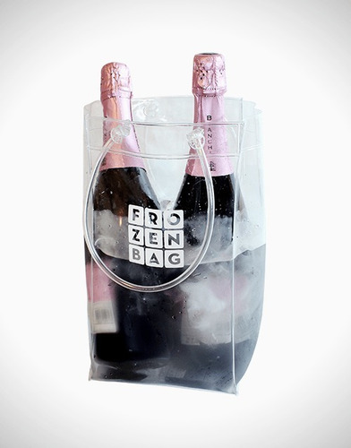 Imagen 2 de 4 de Frapera Plegable Portatil Frozen Bag Xl Para 2 Botellas