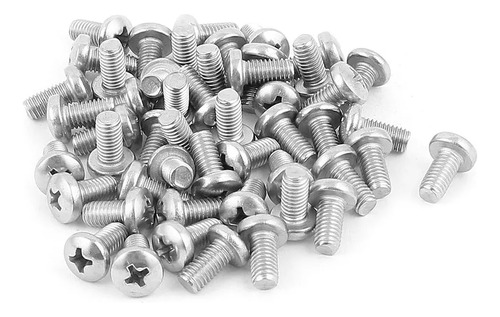 100pzs Tornillo Milimétrico M3 X 6 Mm Con Tuerca M3