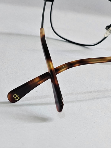 Armazon De Lentes Ben & Frank Modelo Walter Negro Animal Print (Usado)