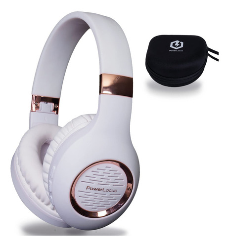 Producto Generico - Auriculares Bluetooth Sobre La Oreja, A. Color Blanco/oro Rosa