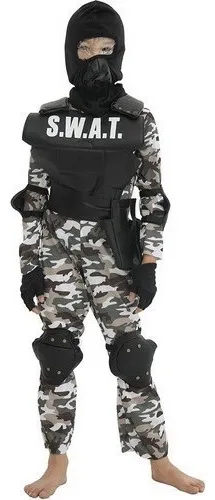comprar Niño Policía Disfraz Policía Soldado Swat