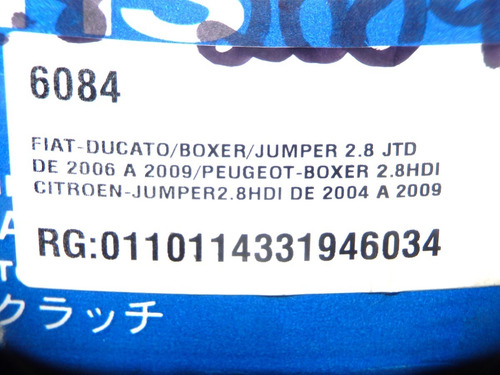 Kit Embreagem Sachs Boxer Ducato Furgâo Jumper Estrias 6084
