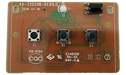 Botonera Y Sensor Infrarrojo Para Tcl Modelo: 40s305-mx
