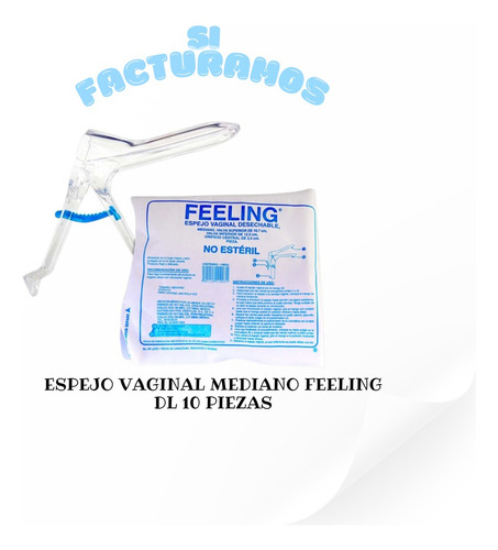 Espejo Vaginal Mediano Feeling Dl 10 Piezas