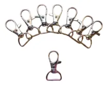 Comprar Ganchos Mosquetones Giratorio Para Llaveros 1.5cm X100 Pzas