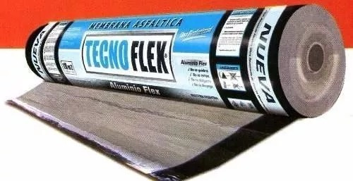 Membrana Asfáltica 40kg Con Aluminio Flexible