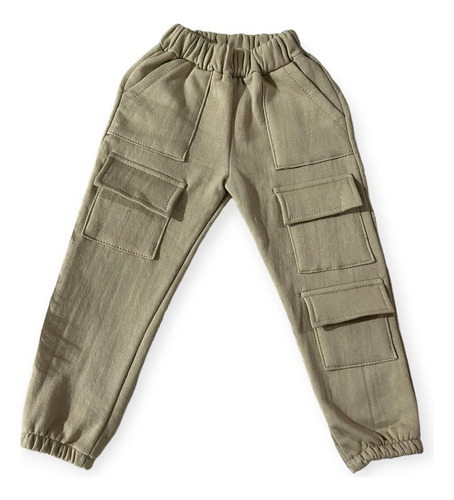 Pantalon Cargo Jogger Joggings Algodon Frisado Unisex Nena/e