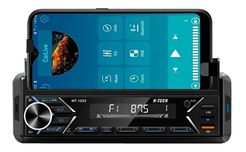 Som Automotivo Rádio Bluetooth Ht-1223 Suporte Para Celular