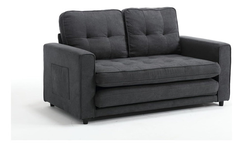Goohome Sofá Futón Tapizado 3 En 1, Sofá Cama Convertible De