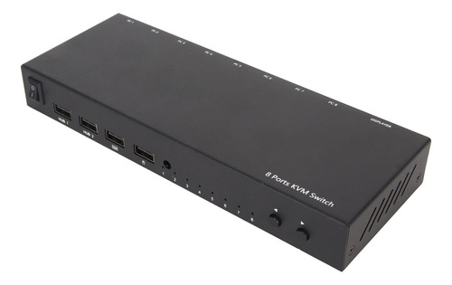 Conmutador Kvm Hd Usb, 8 Puertos, 4k, 30 Hz, 3d, 1080p, Func