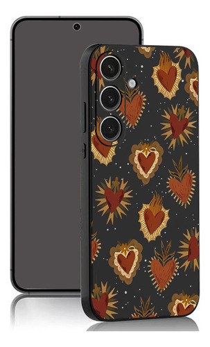 Un Teléfono Tipo Lobo De Silicona Negro Con Forma De Corazón De Estilo Vintage Con Funciones A Prueba De Golpes, Compatible Con Apple, Compatible Con