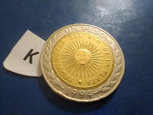 Moneda De La República Argentina De 1 Peso Año 1994