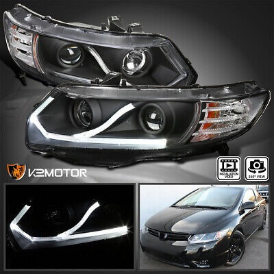 Black Fits 2006-2011 Honda Civic Coupe 2dr Led Strip Pro Kg1